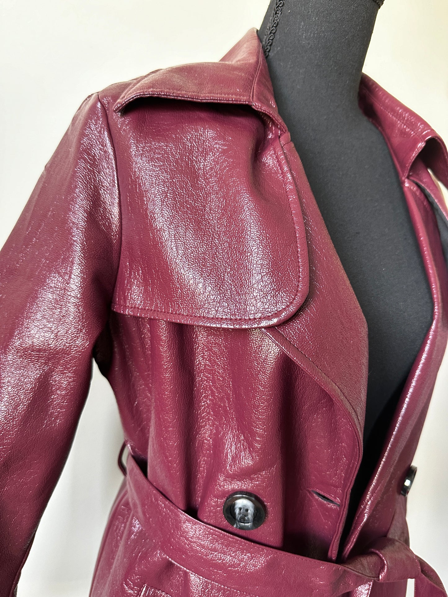 Settledown Burgundy Trench