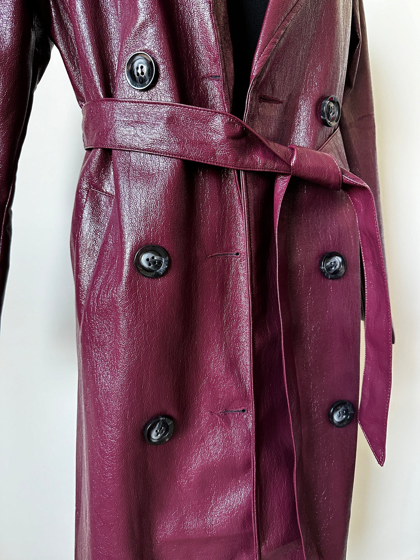 Settledown Burgundy Trench