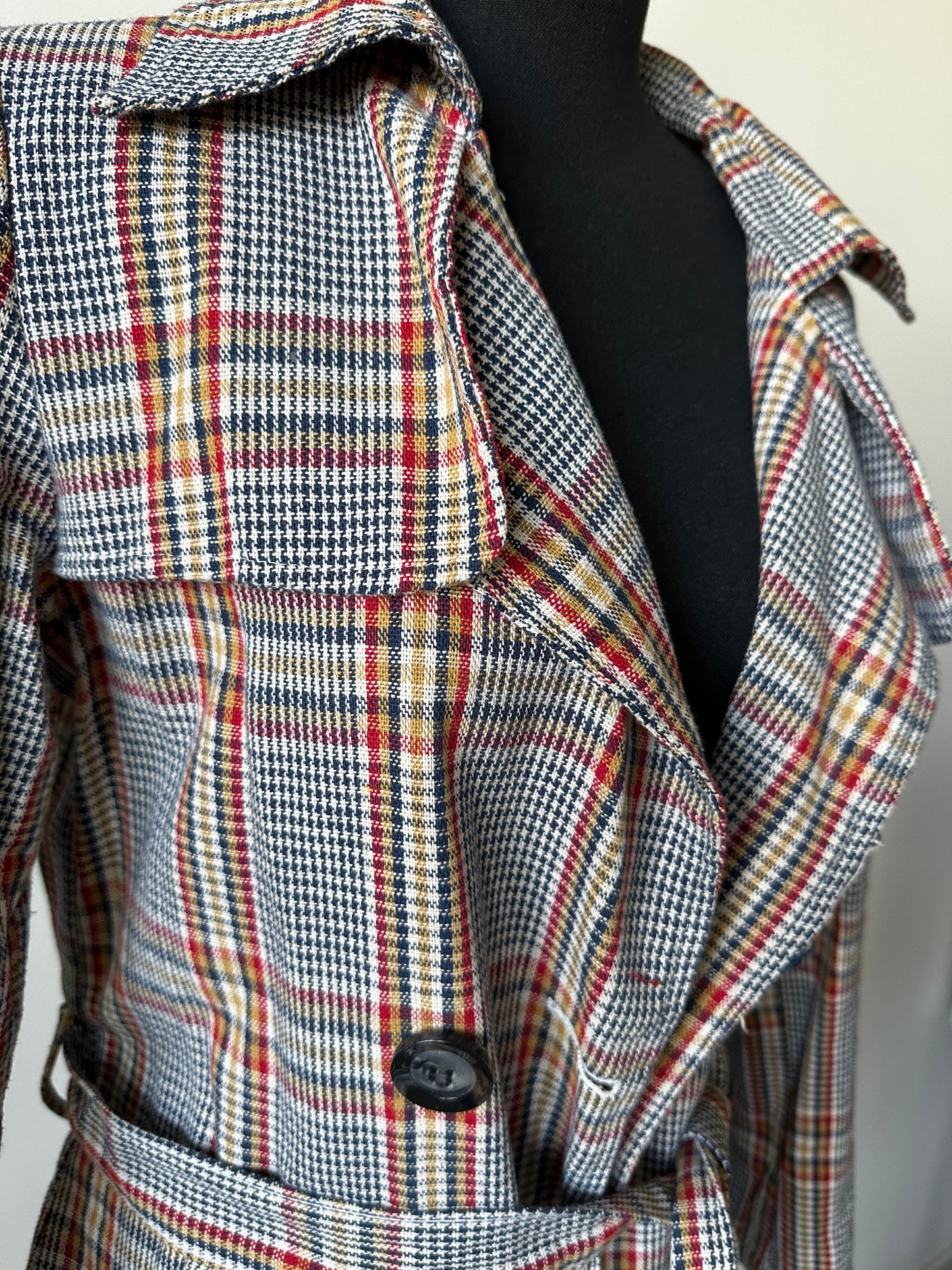 Settledown Plaid Trench Coat