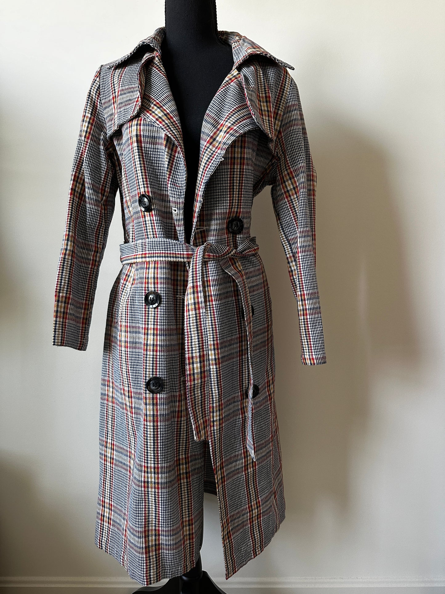 Settledown Plaid Trench Coat