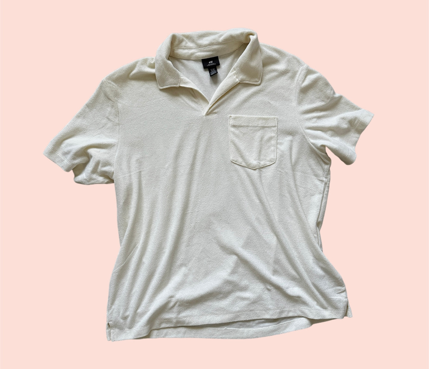 H&M Regular Fit Terry Polo Shirt