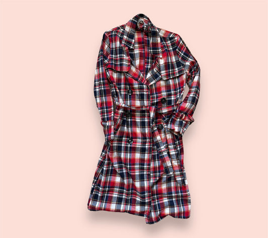 Settledown Trench Coat Plaid