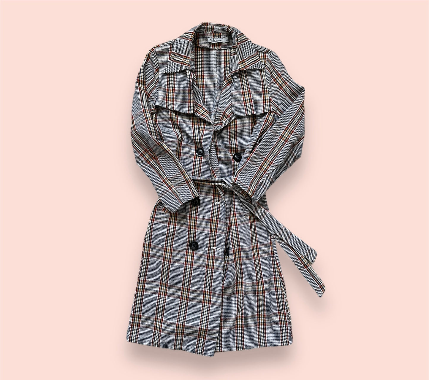 Settledown Plaid Trench Coat