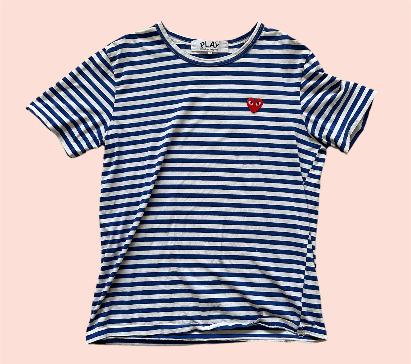 Comme Des Garçons Stripped Play Tee