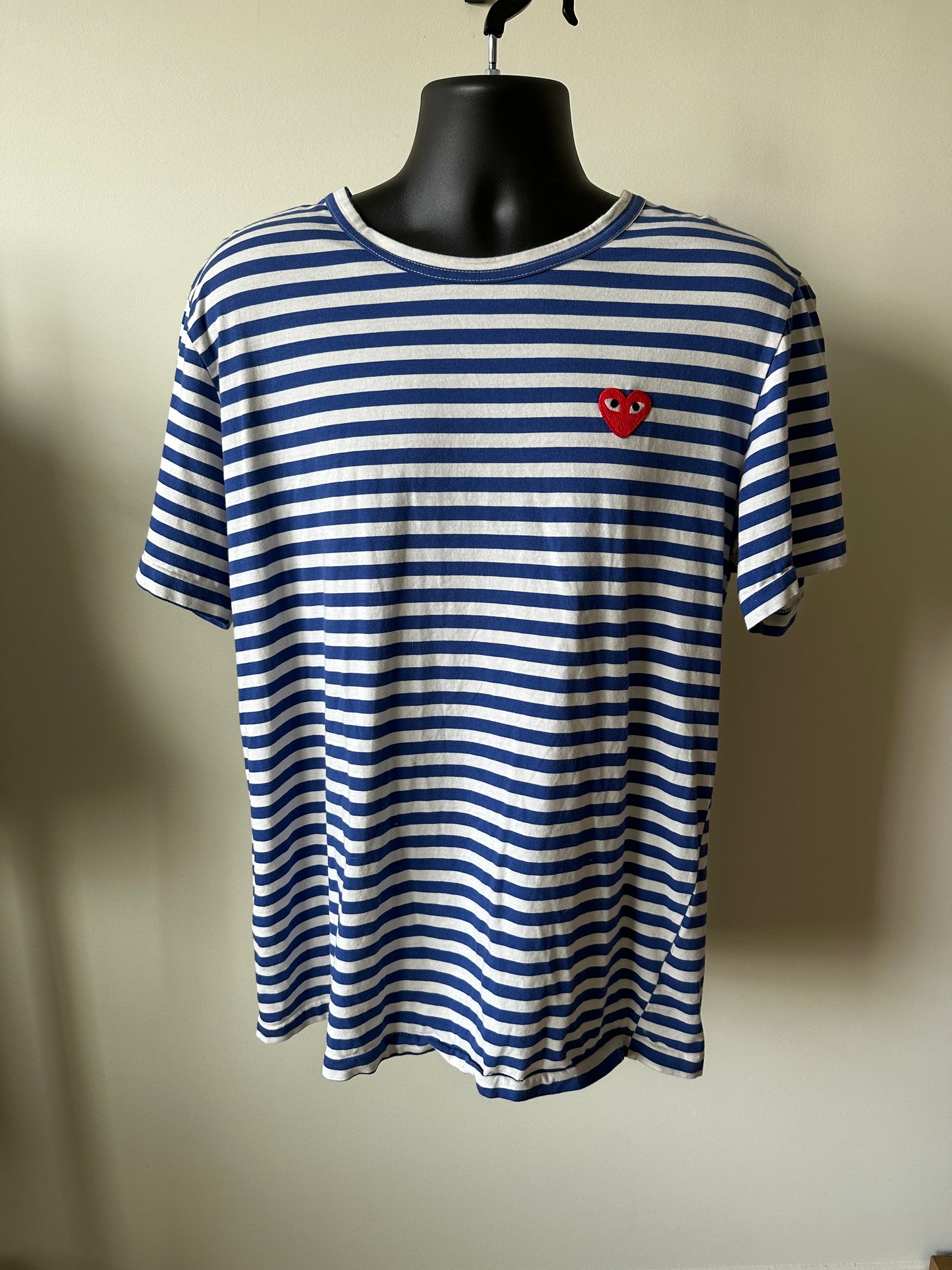 Comme Des Garçons Stripped Play Tee