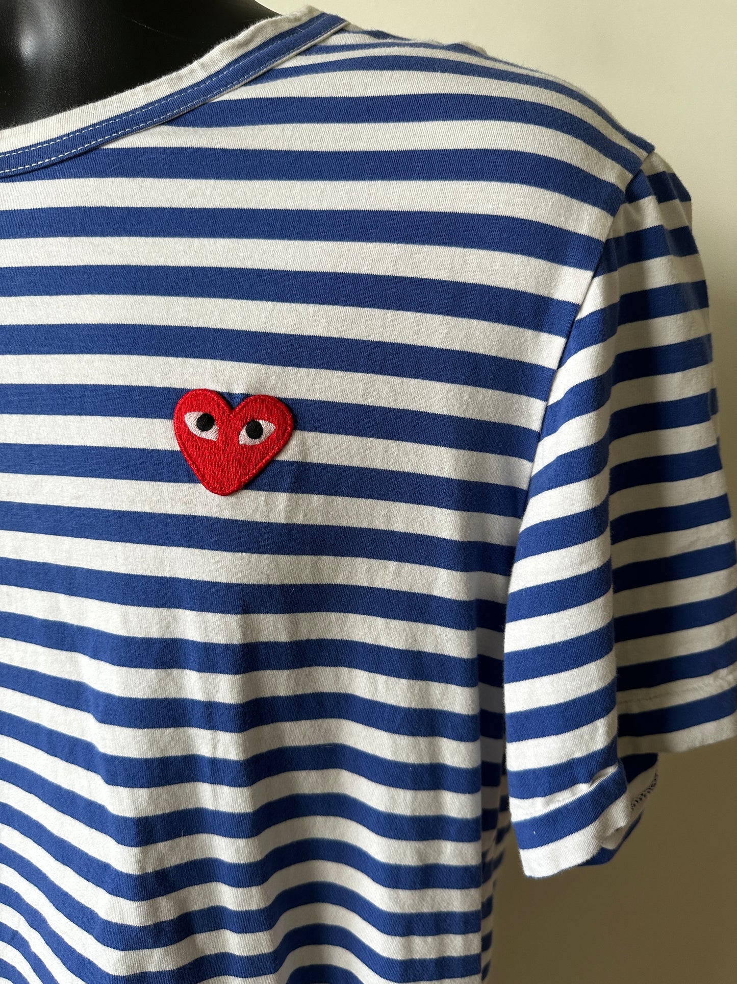 Comme Des Garçons Stripped Play Tee