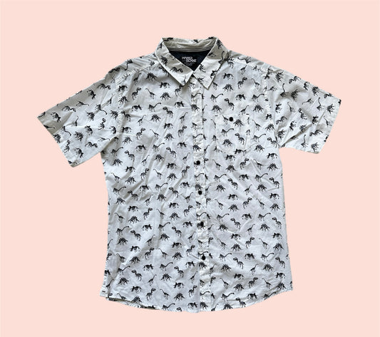 Hard Edge Dinosaur Button Up