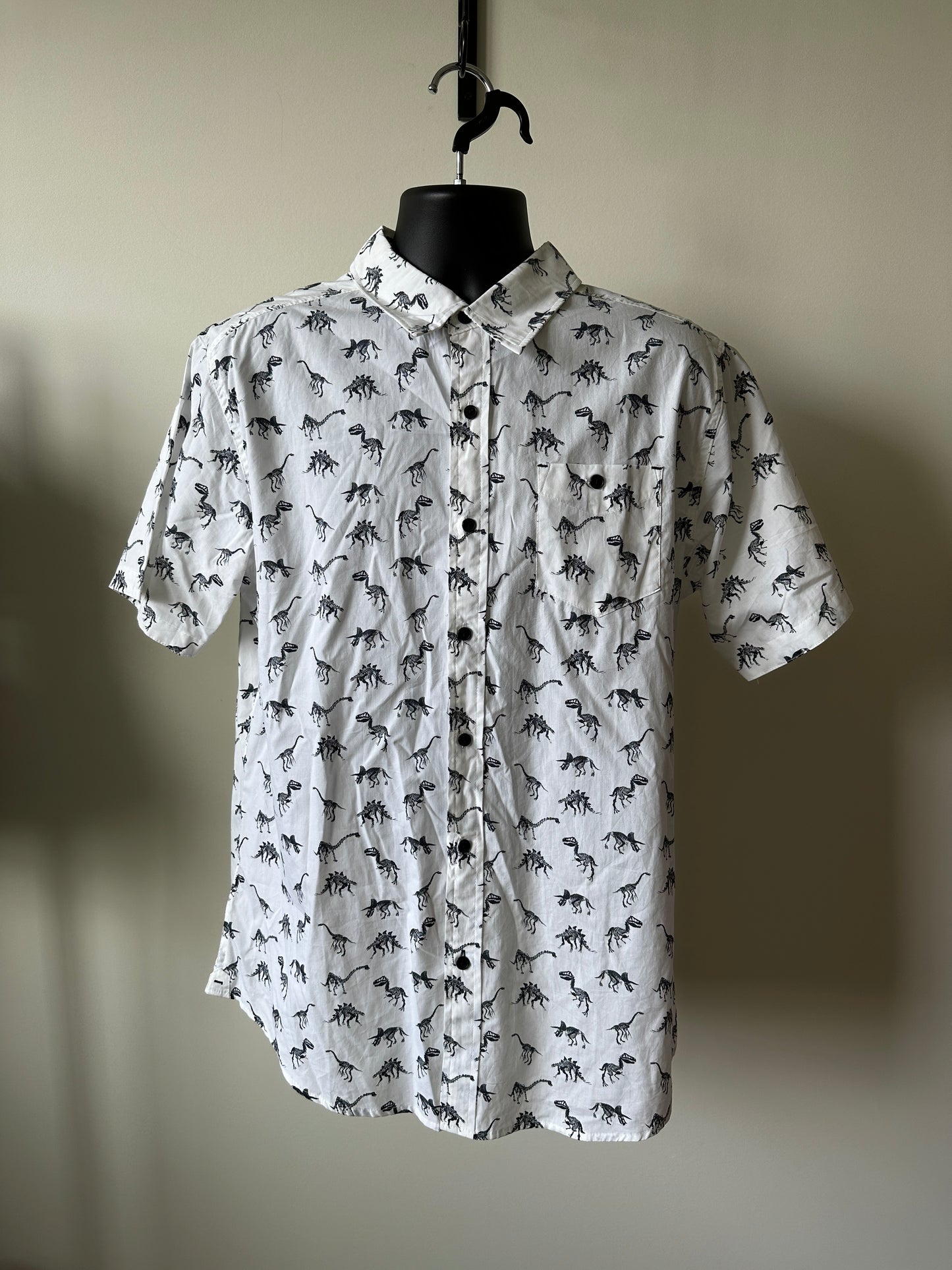 Hard Edge Dinosaur Button Up