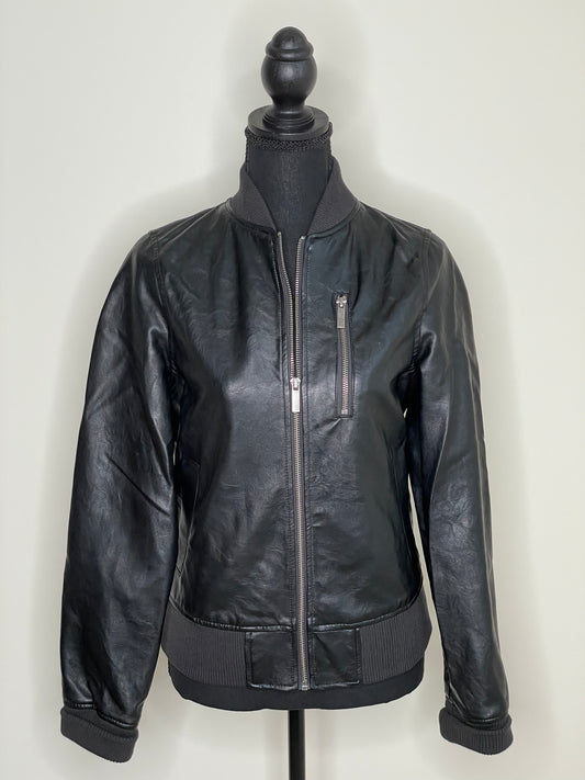 A New Day Faux Leather Bomber Jacket