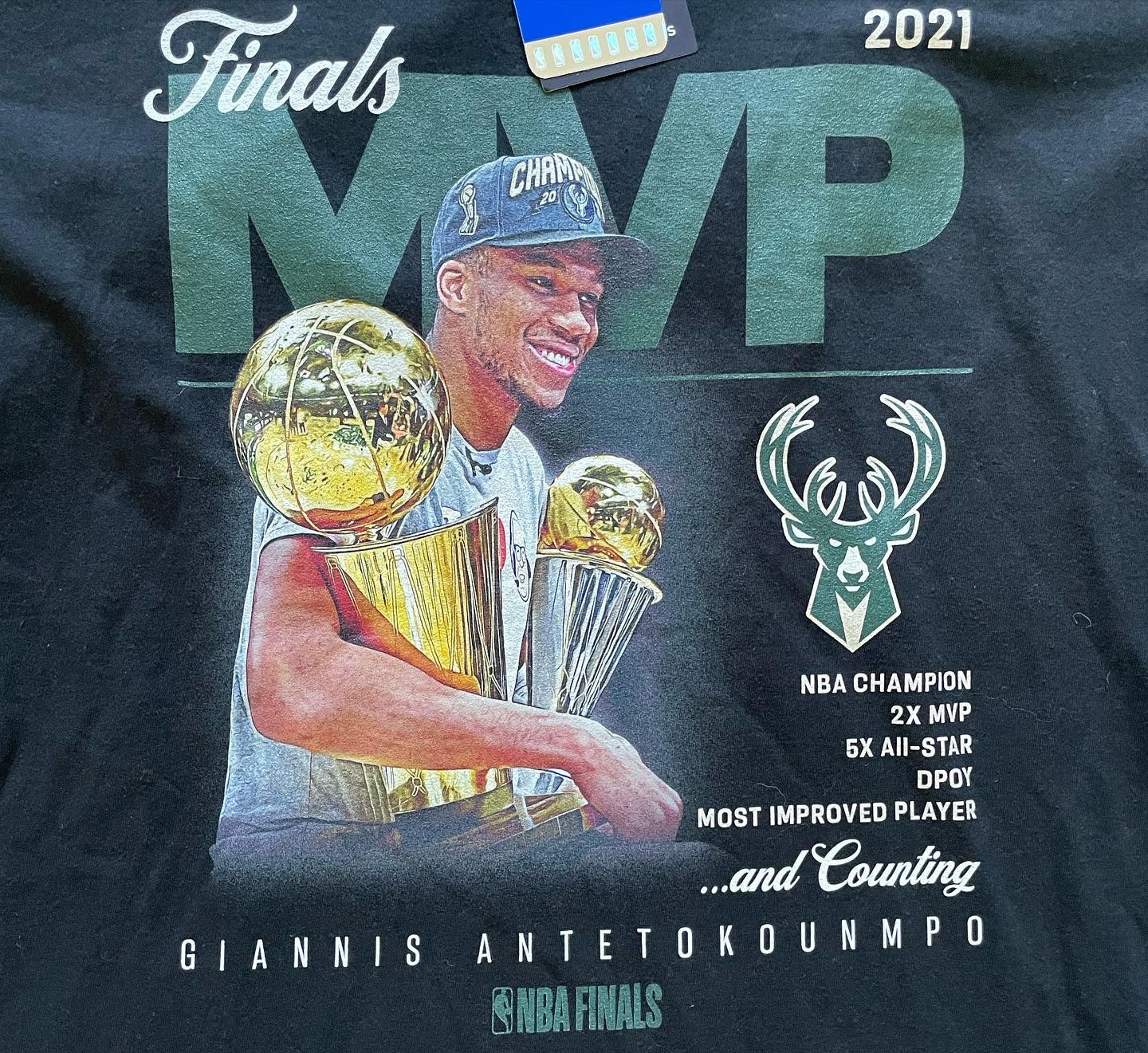 Milwaukee Bucks 2021 MVP Finals Giannis Antetokounmpo