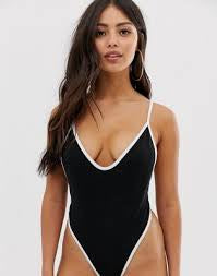 ASOS Petite Plunge Bodysuit