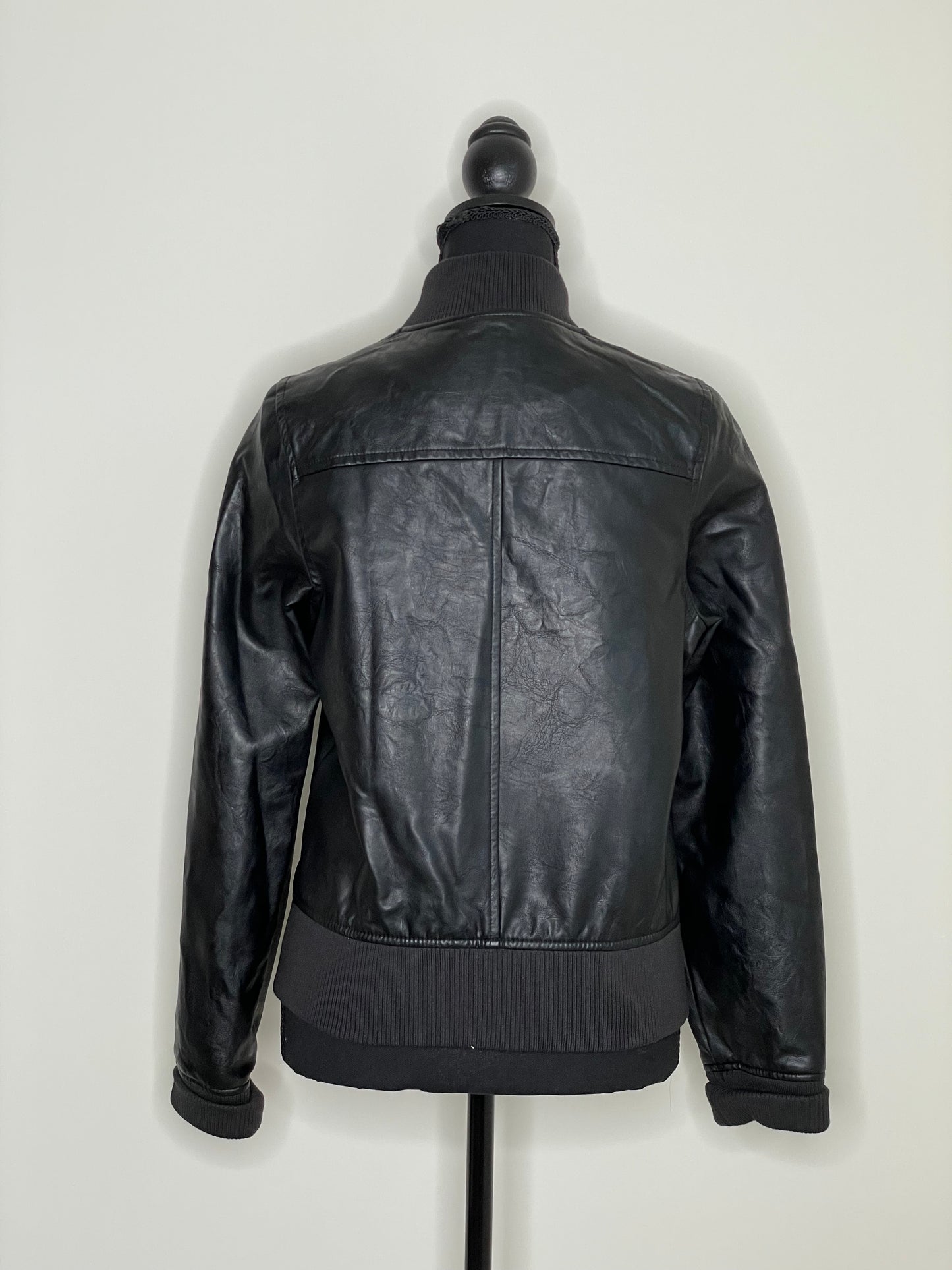 A New Day Faux Leather Bomber Jacket