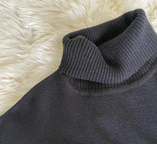 Mens Black Turtleneck